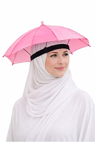 ihvan online Hac ve Umre Kafa Şemsiyesi - Güneşten Koruyucu Pratik Şapka Şems...