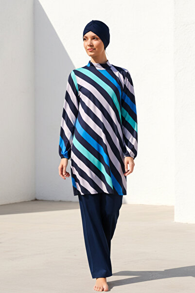 Marina Navy Blue Full Covered Hijab Swimsuit 1953