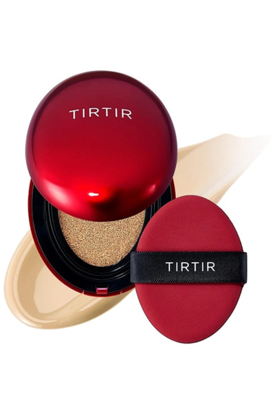 TIRTIR Mask Fit Red Cushion Fond de Ten, Compact 24W Soft Beige - acoperire r...