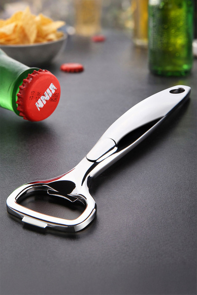 Prima Nova Vertical Bottle Opener - Metallic