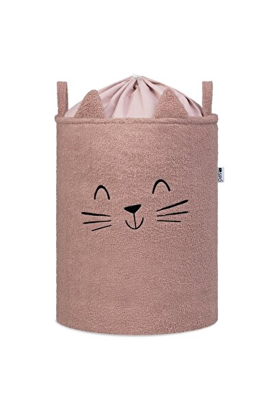 SIPO Premium Basket Fluffy Boucle Bear, 43 liters, foldable with sturdy handl...