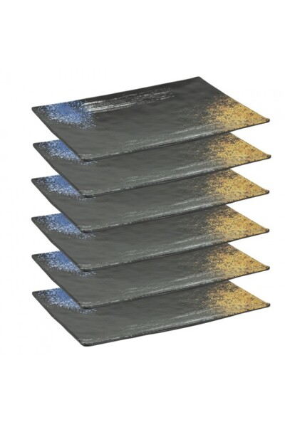 Raki Set 6 platouri melamina OKIMI 19,5x13,5xh1cm