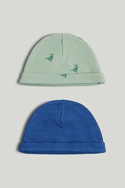 MOTHERCARE 2 Pack Cotton Baby Hats