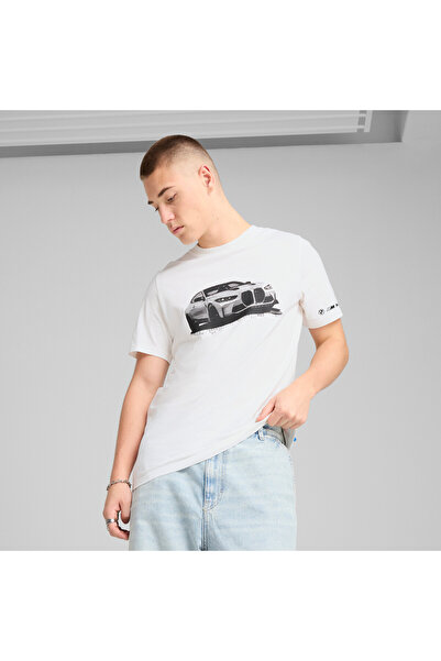 Puma Mens BMW M Motorsport Essentials Graphic T-Shirt - White