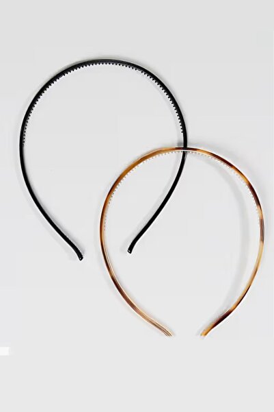 New Obsessions Set de 2 coroane subțiri din plastic, plate, de 8 mm