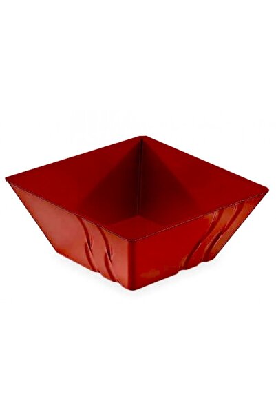 Raki Square bowl LUXOR RED melamine 30x30x12.5cm 6.4 LT