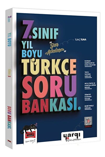 Yargı Yayınları Yargı Ders Arkadaşım 7.Sınıf Türkçe Yıl Boyu Soru Bankası
