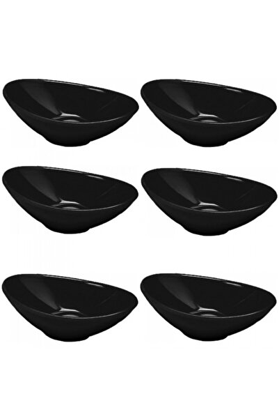 Culinaro Set 6 boluri oblic melamina 10x6x3cm negru