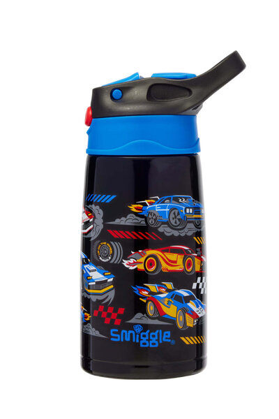 SMIGGLE Curious çelik cars otomatik pipetli jr matara