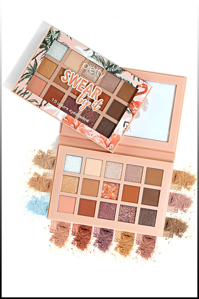 BSR SHOWROOM لوحة ظلال عيون وظلال عيون من Swear By It مكونة من 15 قطعة