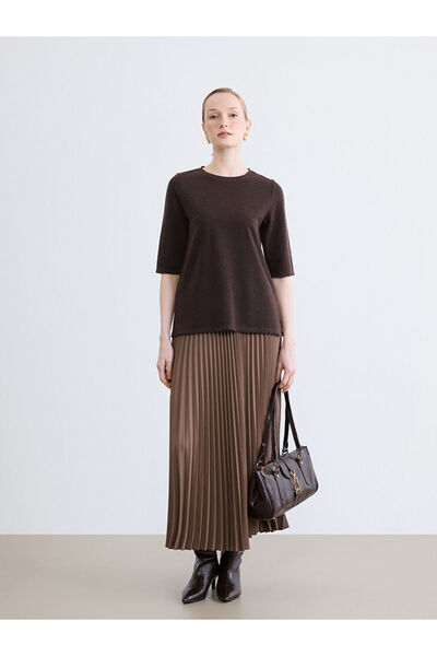 LC Waikiki Sparkling Choices Pleated Skirt with Waist Cord by Shining Store