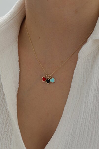 YAVUZ KUYUMCULUK 14 Ayar Altın Forse Zincir Kalp Kolye