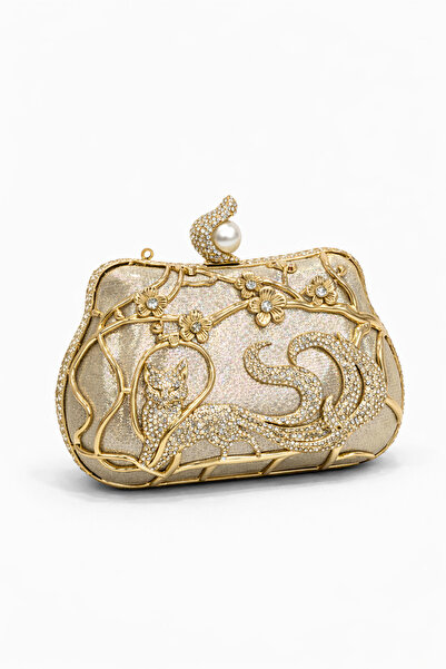 louisiana polo Geantă portofoliu pentru rochii de seară pentru femei, auriu 8...