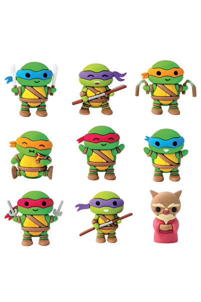 NW NessiWorld مجموعة شخصيات السلاحف النينجا ثلاثية الأبعاد المفاجئة