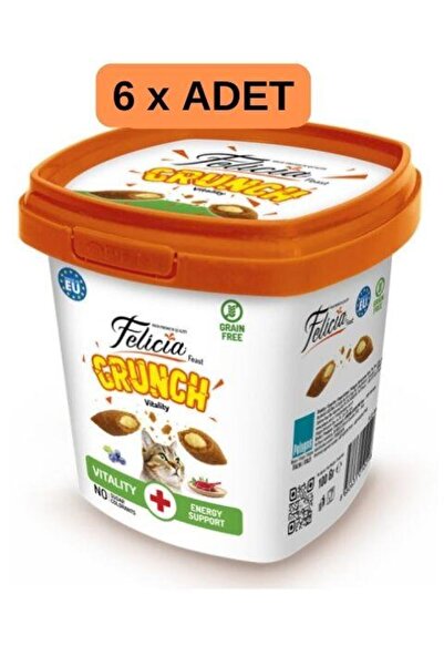 Felicia Crunch Vitality Tahılsız Kedi Ödül Maması 100Gr X 6 Adet