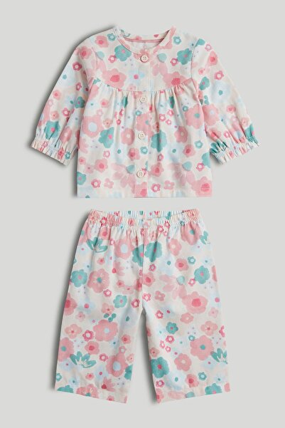 MOTHERCARE بيجامات قطنية مزهرة