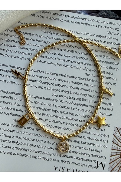 Rossetto Atelier 'Be Happy' Charm Necklace