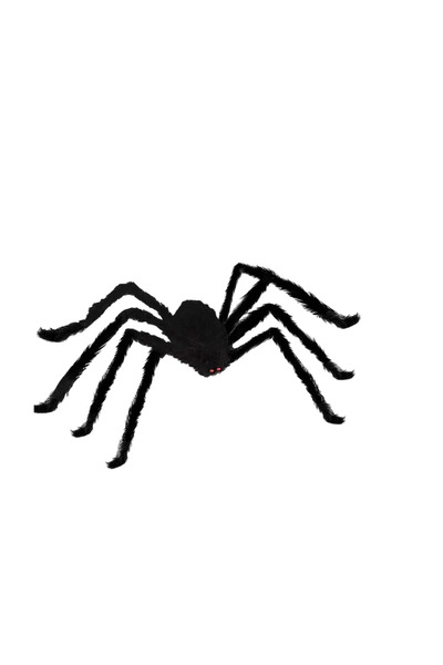 OEM Spider party decoration, 120 cm, plastic, textile, black