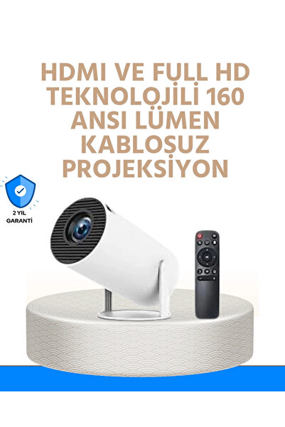 Genel Markalar Kablosuz ve Kablolu Bağlantı Seçenekli Ev Tipi Projeksiyon