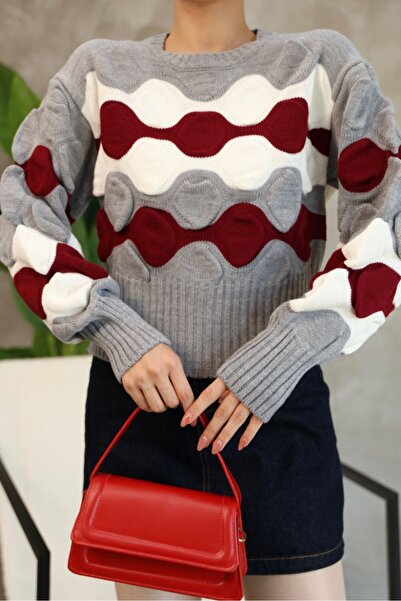 franky B Women's Premium Patterned Knitwear Sweater