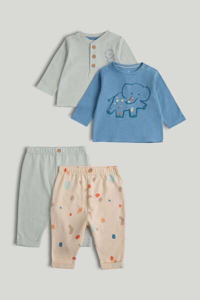 MOTHERCARE 4-Piece Set Tops and Joggers