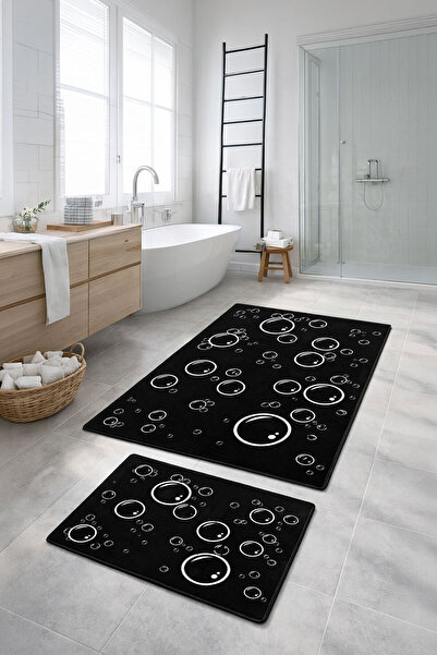 Nihai Ev Ψηφιακό αντιολισθητικό χαλάκι μπάνιου που πλένεται, μοντέρνο, διπλό,...