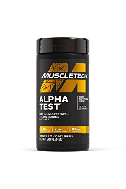 MUSCLETECH Alpha Test 120 Casp. - Maximum Strength test booster ( Fenugreek, ...
