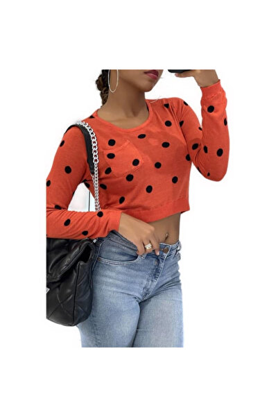 OEM L Mode P716 sweater, orange color, size S/M