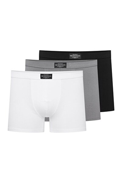 Henderson Men's Classic Boxer Briefs 3-Pack Shorts Underwear Cotton & Elastan...