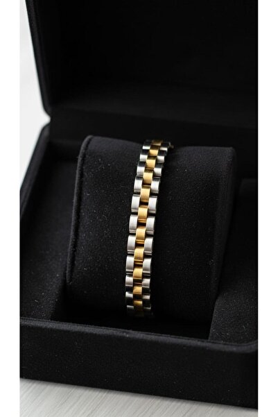 Universal Gümüş Renk Paslanmaz Çelik Kordon Bileklik - Unisex Zincir Model Bi...