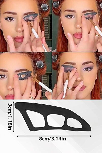 KAŞIKBEY Göz Farı Makyaj Kalıbı Eyeliner Dipliner Kolay Kullanım Şablonu Göz Farı Hızlı Makyaj Şablonları