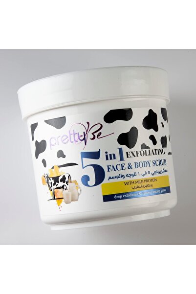 pretty Be 5 in 1 Exfoliating Face & Body Scrub With Milk Protein