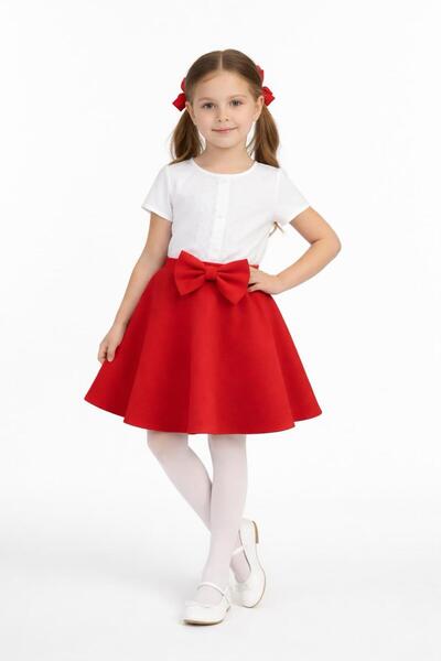 Kuraff Giyim 23 April 29 October Girls' Special Day Design (Single Skirt)