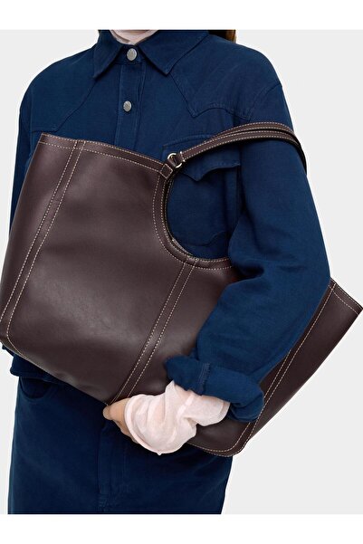 PARFOIS İç Cepli Düz Shopper Çanta