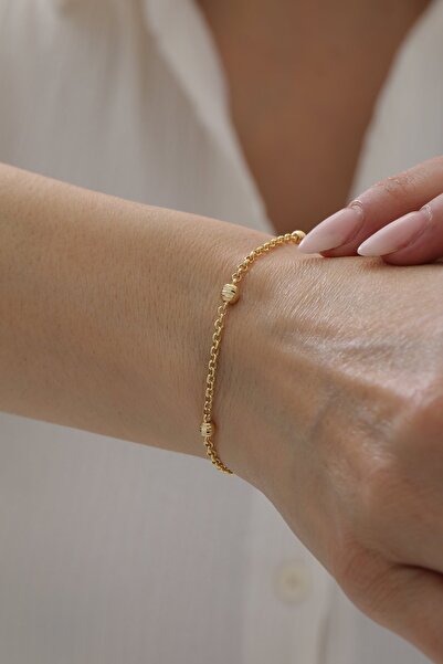 YAVUZ KUYUMCULUK 14 Ayar Altın Dorika Toplu Doch Bileklik