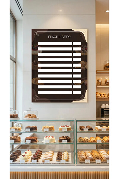 Akıllı Kağıt Lista de prețuri adezivă pentru patiserie (Model- 20)