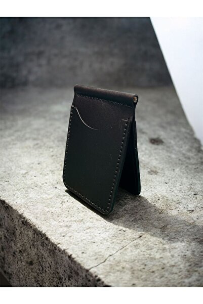 ParlaLeather محفظة كافانا مصنوعة يدويًا من الجلد الطبيعي مع مشبك نقود وسلسلة ...