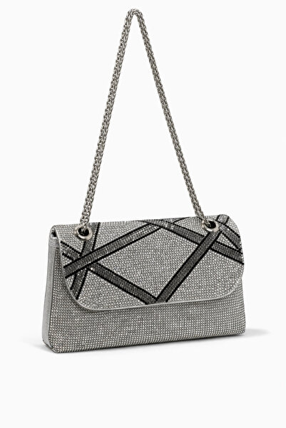 louisiana polo Vrl Women's Evening Dress Portfolio Bag Silver 915