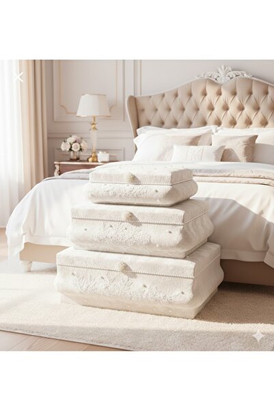 Duru Çeyiz Sandıkları Gelin Bohçası Çeyiz Sandığı 3lü