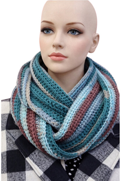 ENGIN Colorful Special Design Hand Knitted Scarf
