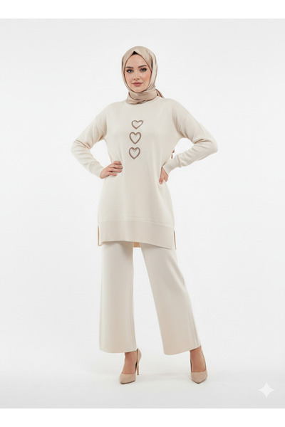 Balgüneş Tekstil Kadın Şık Triko İkili Takım – Tunik & Pantolon