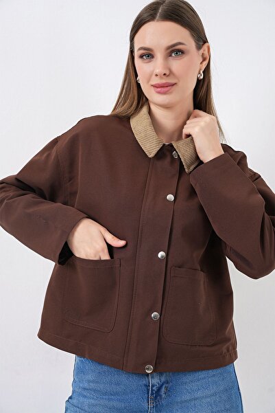 Hiccup Bdart Gabardine Buttoned Pocket Jacket