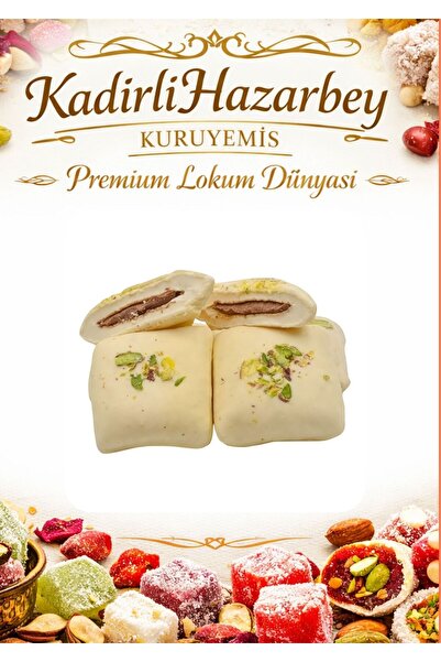KADİRLİHAZARBEY White Chocolate Covered Turkish Delight 400 Gr