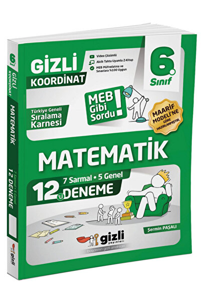 Efsane Yayınları 6.Sınıf Gizli Yayınları Matematik 12 Li Deneme / 7 Sarmal 5 ...