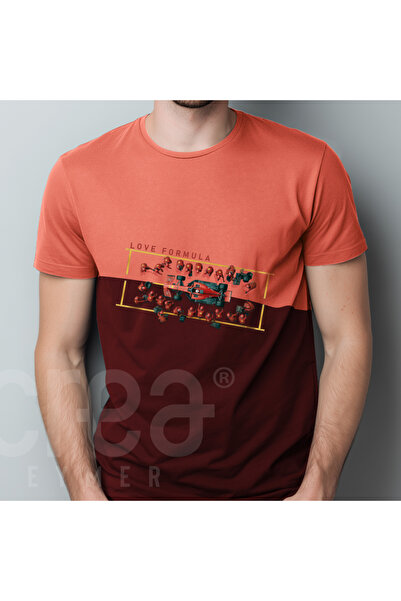 Crea Eymer Wear Formula 1 Team Printed Double Color Crew Neck 100% Cotton T-S...