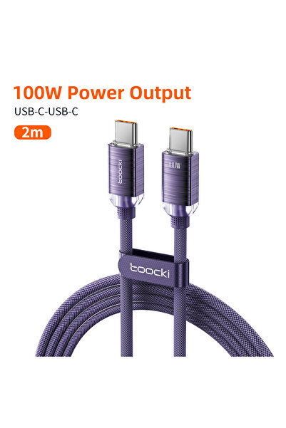 Choice Toocki PD100W شحن سريع 2 متر كابل USB C إلى C آيفون 15 نوع C إلى نوع C...