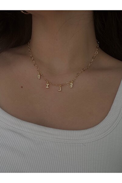 lotusbybuket Özel tasarım el yapımı 14 ayar altın kaplama zincir Elif isimli ...