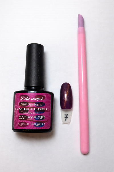 Lily Angel Gel UV LED Cat Eye – nuanța 7, 7.3 ml + pensulă din silicon pentru...