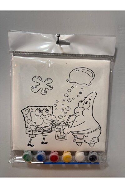 hediye sokağı Sünger Bob Tuval Boyama Seti