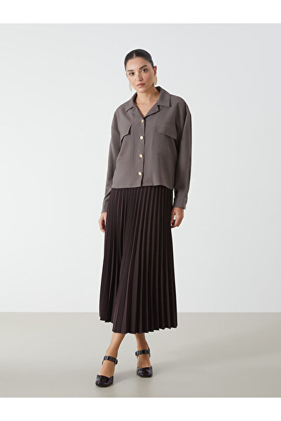 LC Waikiki Trendlucky Women's Pleated Skirt with Elastic Waist